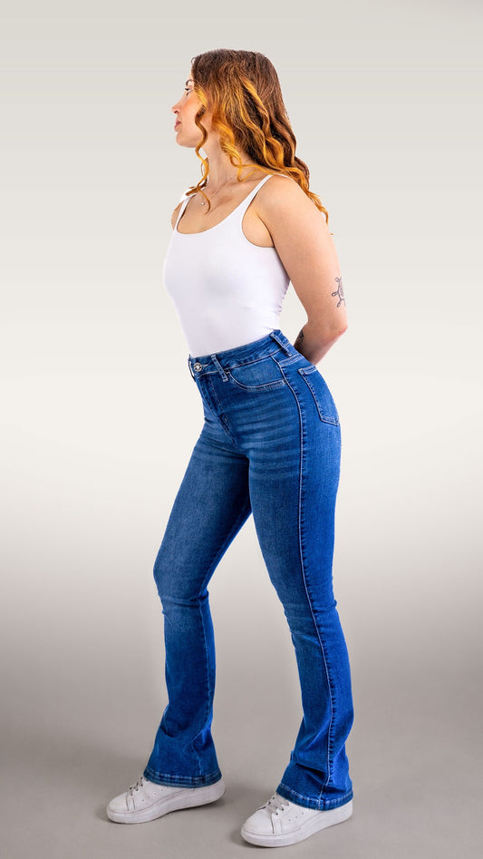 Flared Blue Jeans
